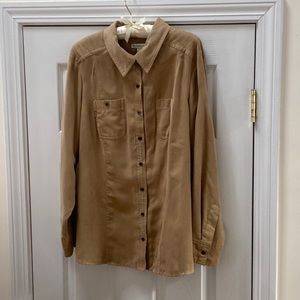 Croft & Barrow Women’s Button Down Long Sleeve Shirt, Size 1X